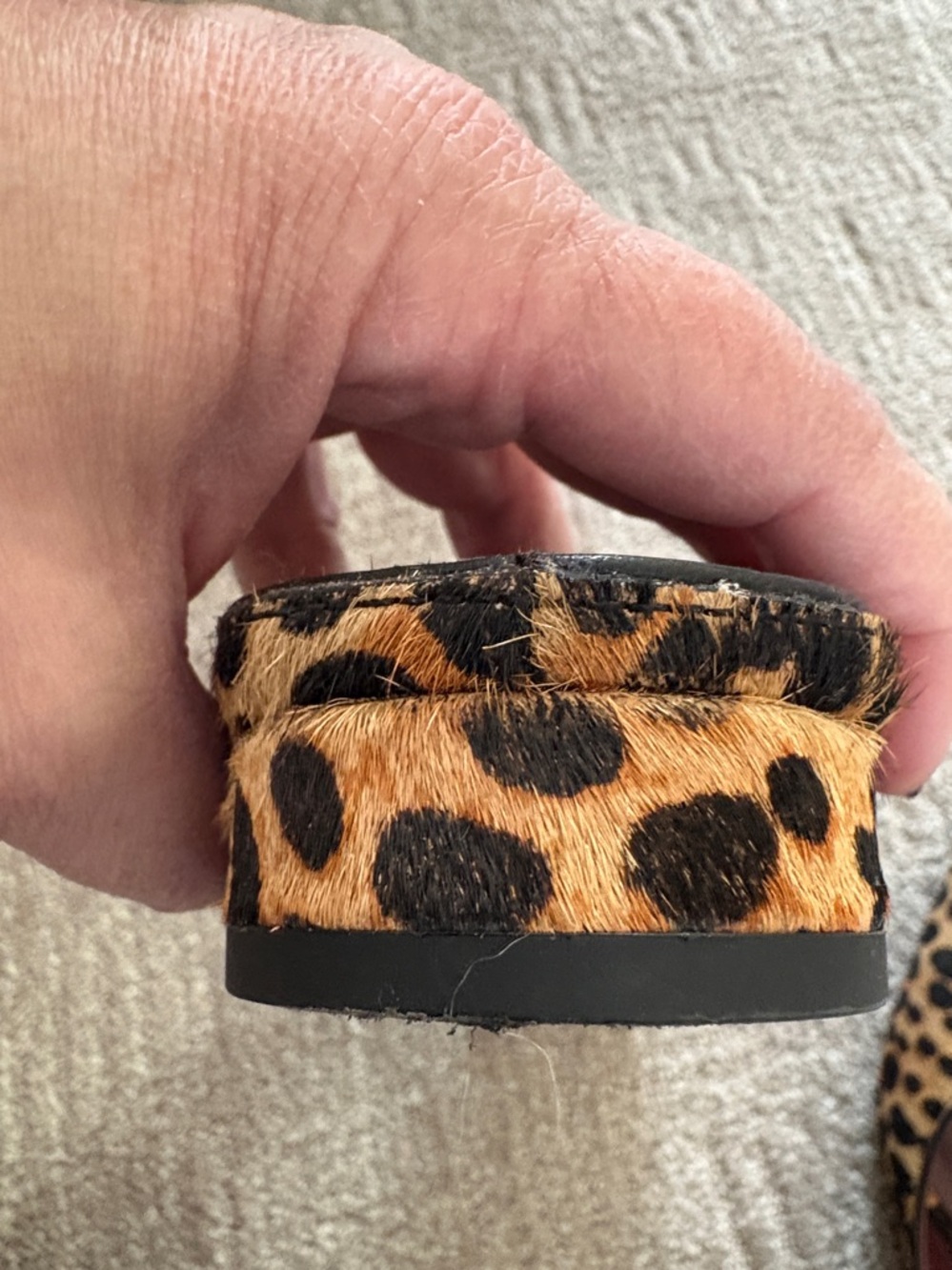 kate spade Leopard-Print Pointed Toe Slingback Flats - Tan & Black EUC 🍀 - Picture 4 of 13